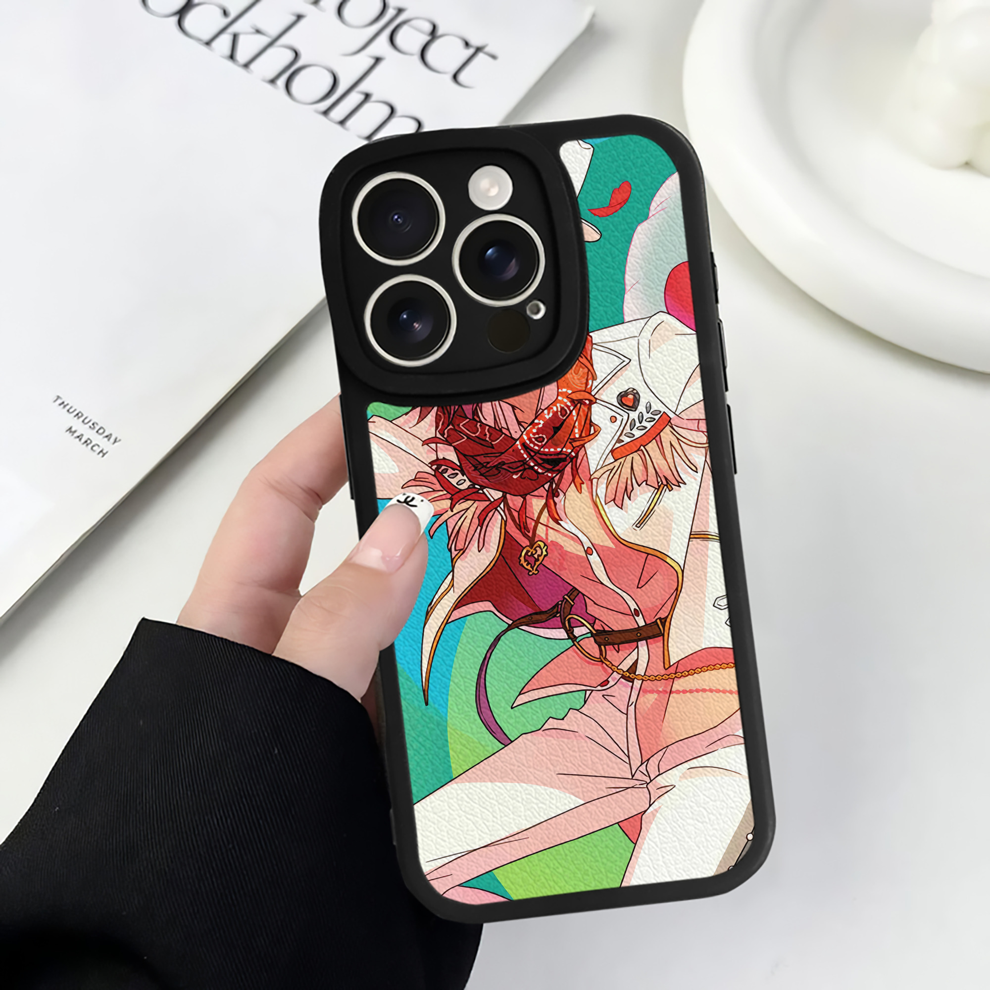 （画像用） あんさんぶるスターズ! Ensemble Stars 【iPhone 16シリーズ対応】シリコンスマホケース（レザー調） 材質：シリコン
